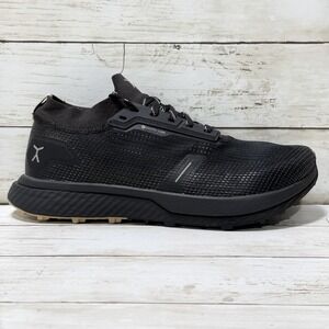 Flux Adapt Trail Runner Mens 11 Womens 12.5 Black Tan Barefoot Hiking Shoes